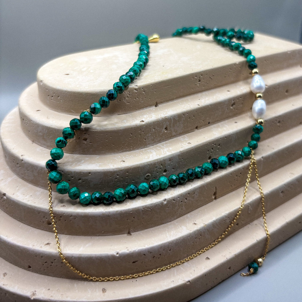 Colier Gaia - Malachit