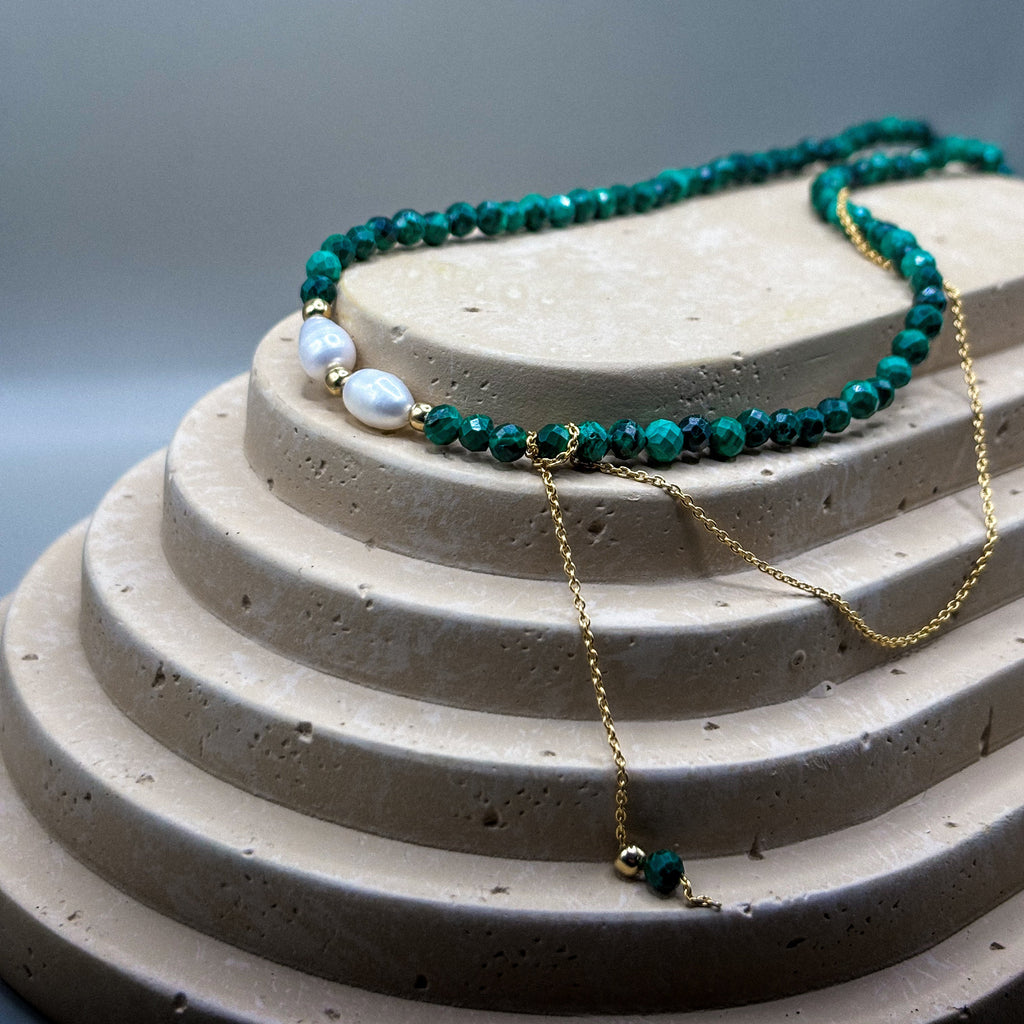 Colier Gaia - Malachit