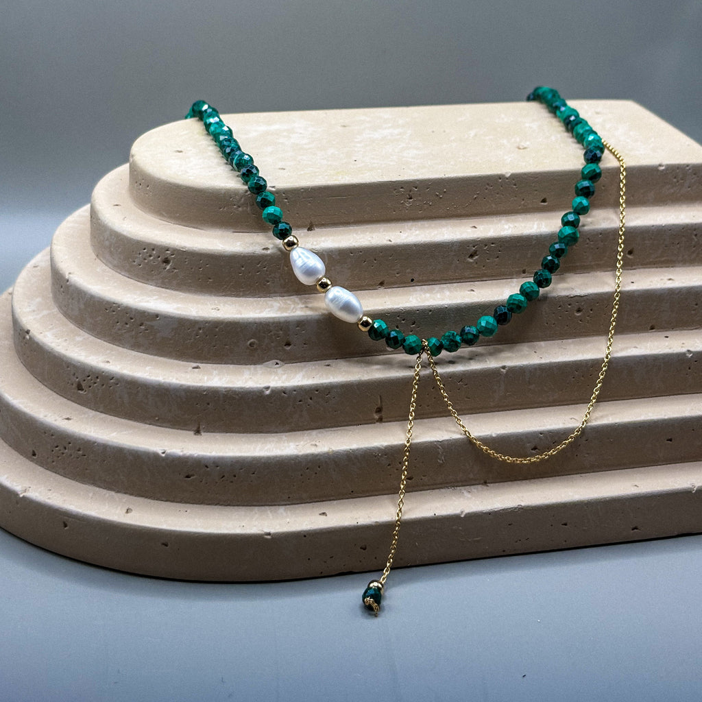 Colier Gaia - Malachit