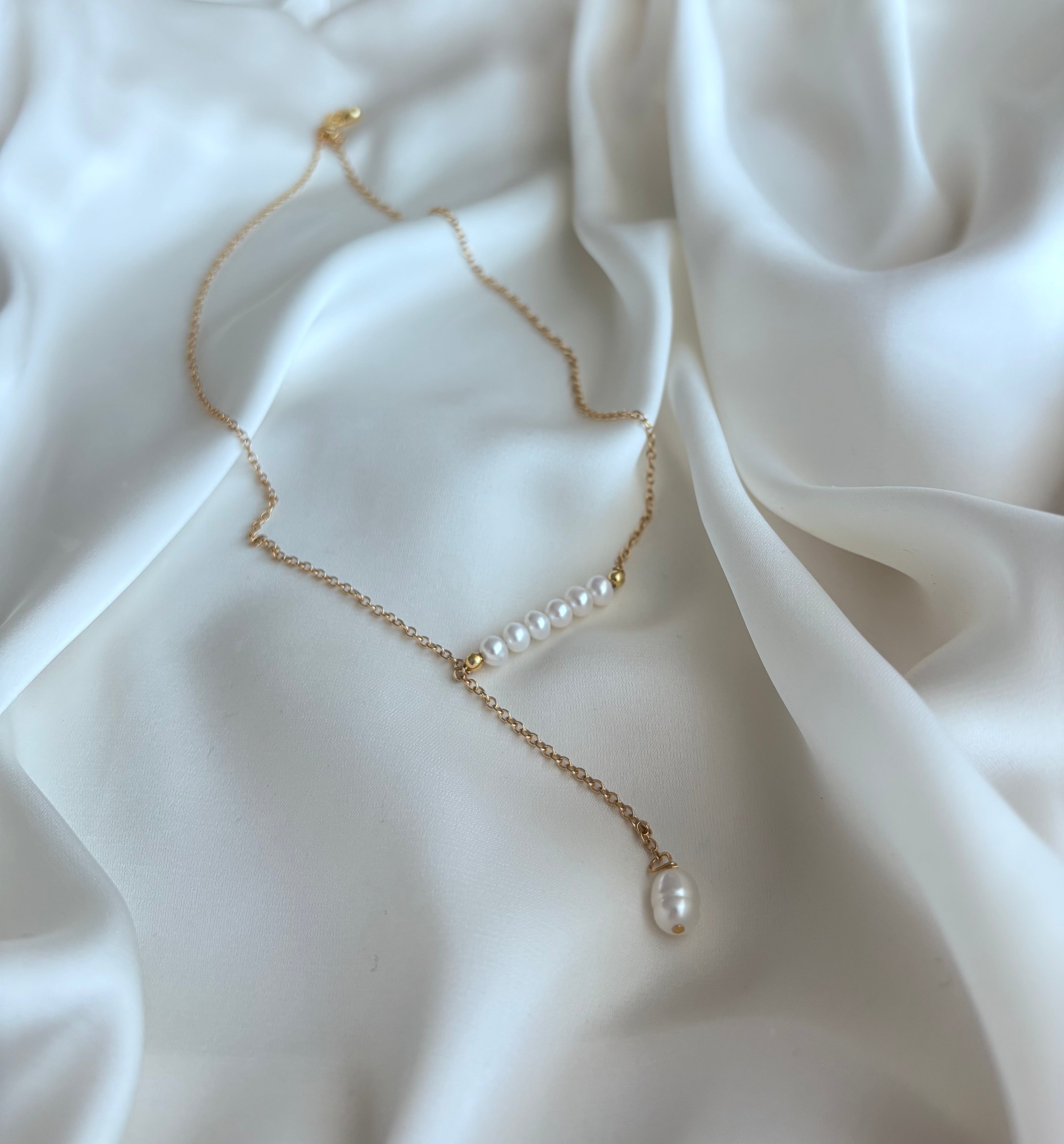 Colier argint si perle de cultura