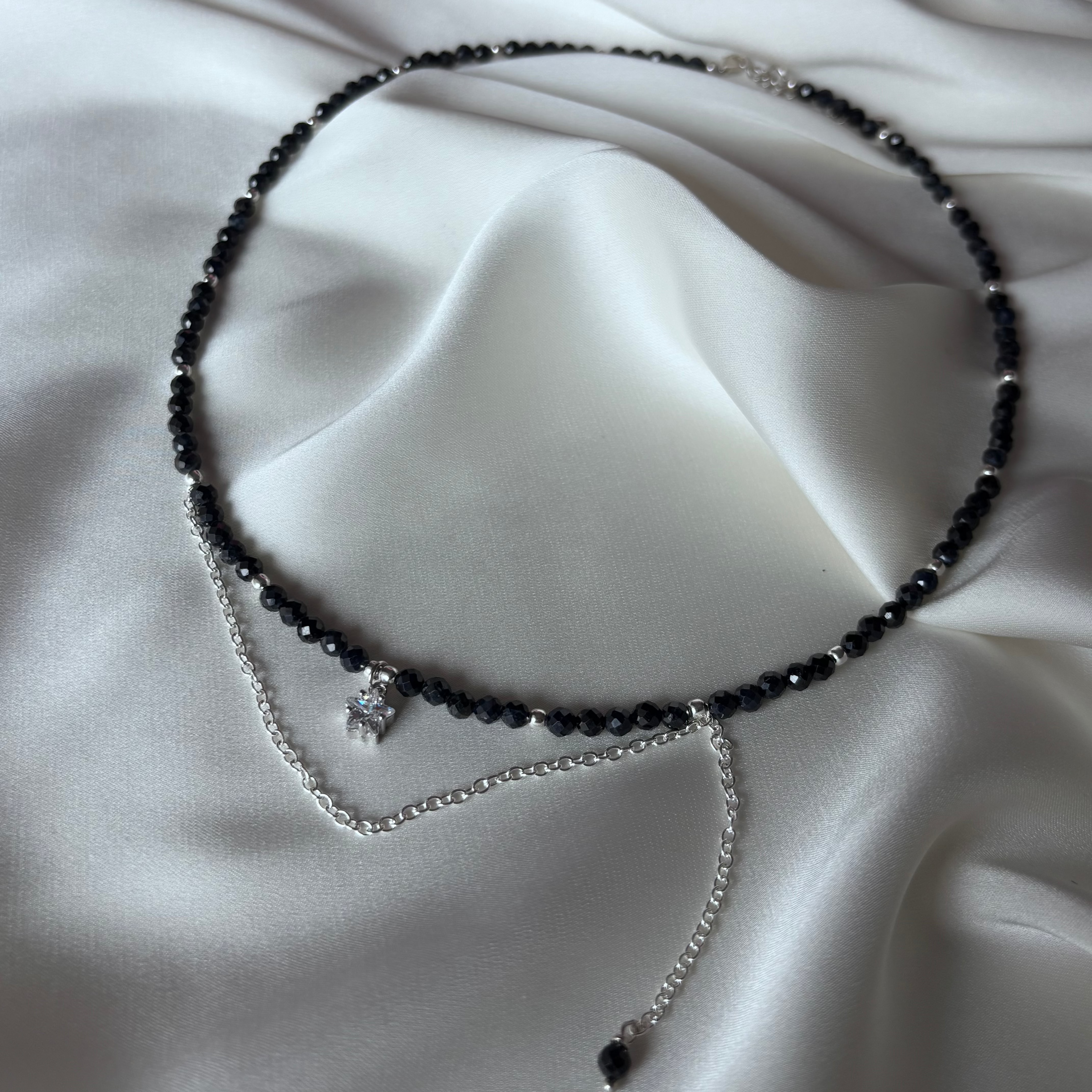 Colier Thea - Safir si argint