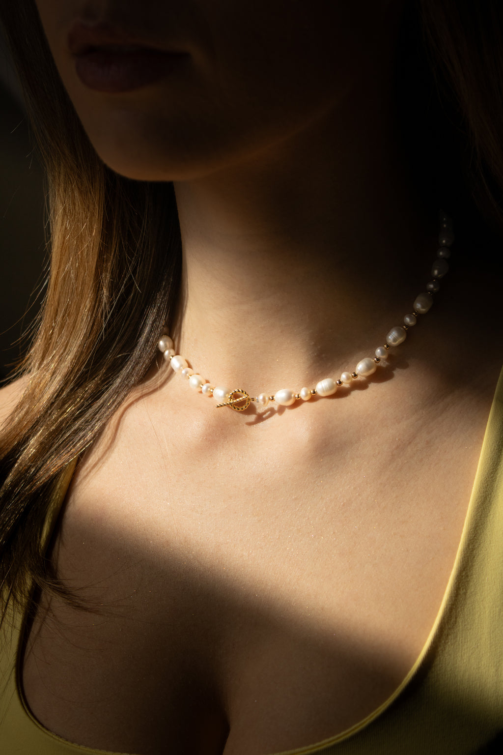 Colier Nor - Perle de cultura si argint 925