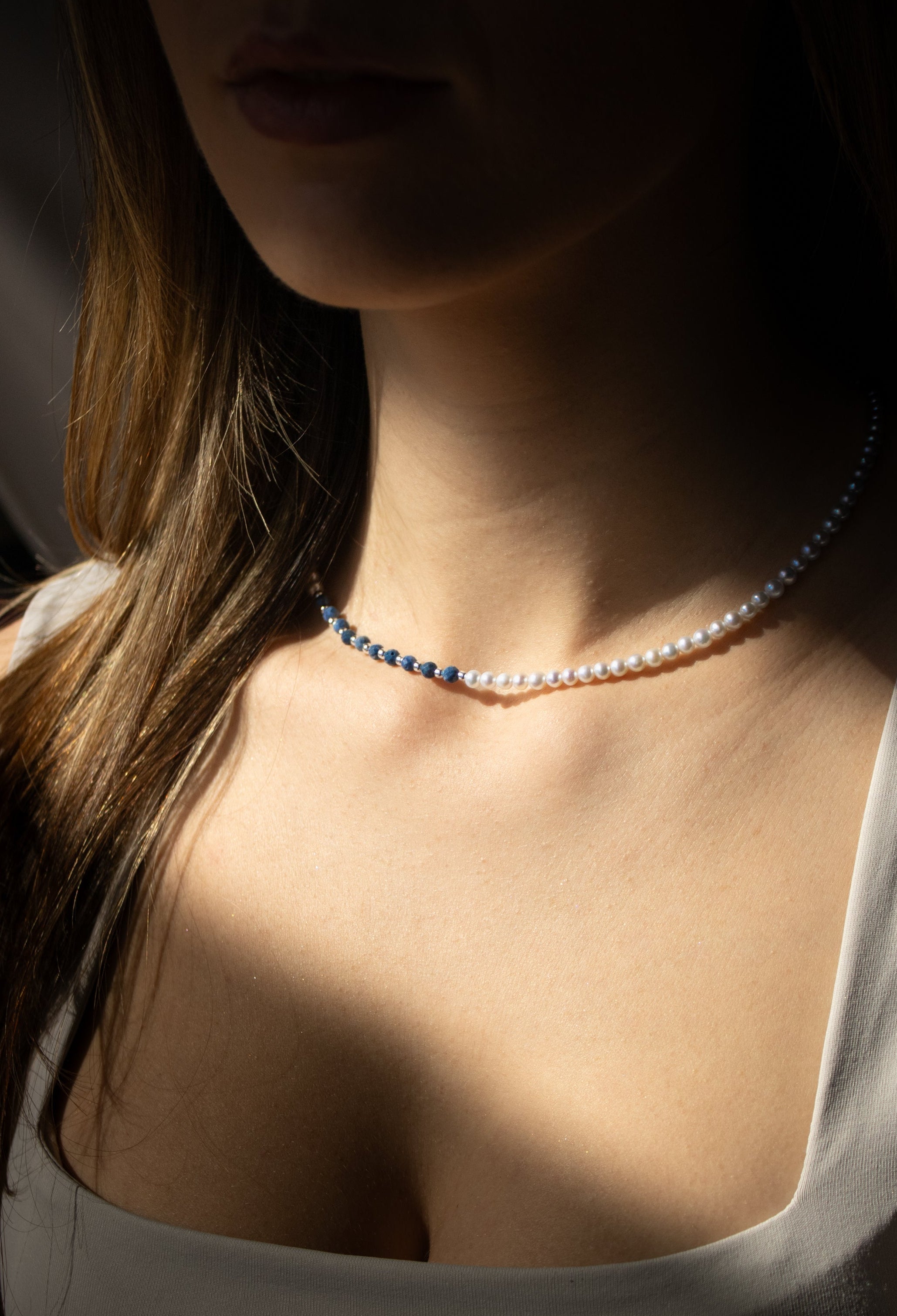 Colier Aria - perle de cultură și coral